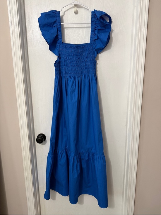 o.p.t Dresses & Skirts - Royal Blue Maxi Dress with Ruffled Sleeves. NWT size xl